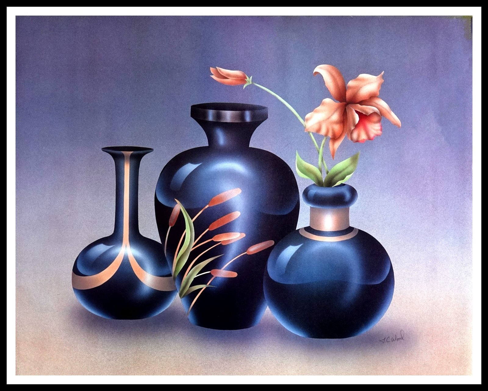 AK H6220 Orchid & Vases